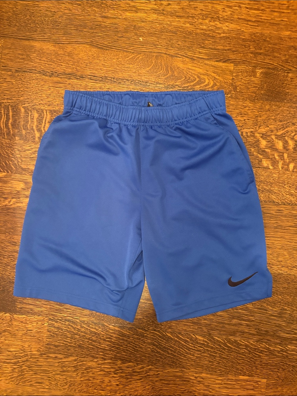 Nike Royal Blue Athletic Shorts with Black Swoosh
